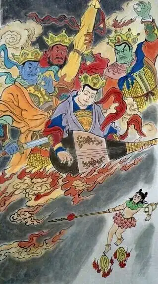 钱晔画戴敦邦《封神演义》插图(原创配色) - 钱晔 - 画家钱晔的博客