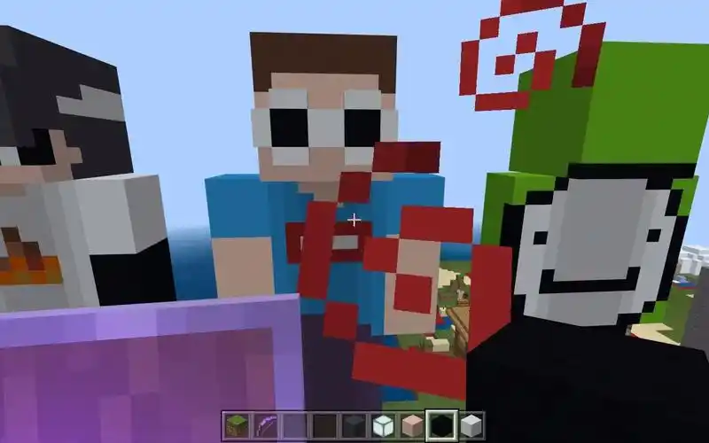 用方块还原georgenotfound的我的世界皮肤雕像