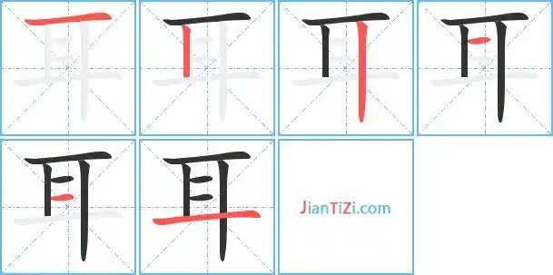 耳的繁体字耳的异体字耳同音同调字查询