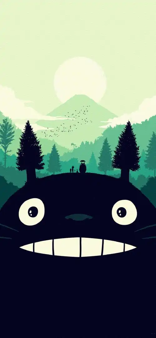 "宫崎骏·龙猫系列"手机高清壁纸·原图上传,记得查看原图再保存.