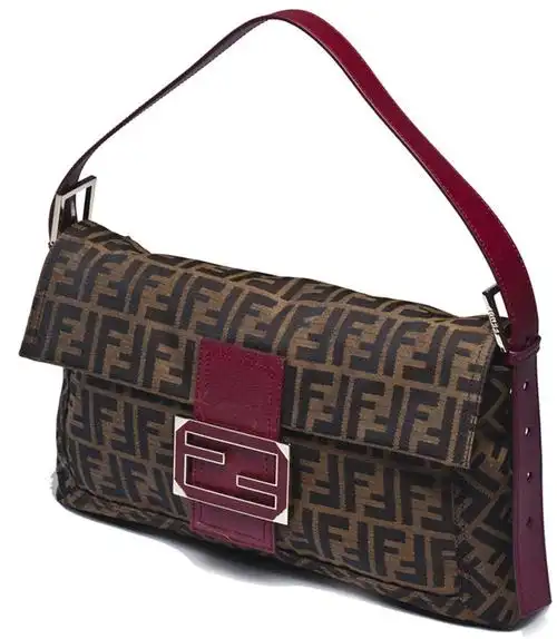 fendi芬迪经典款女式双f图案单肩包