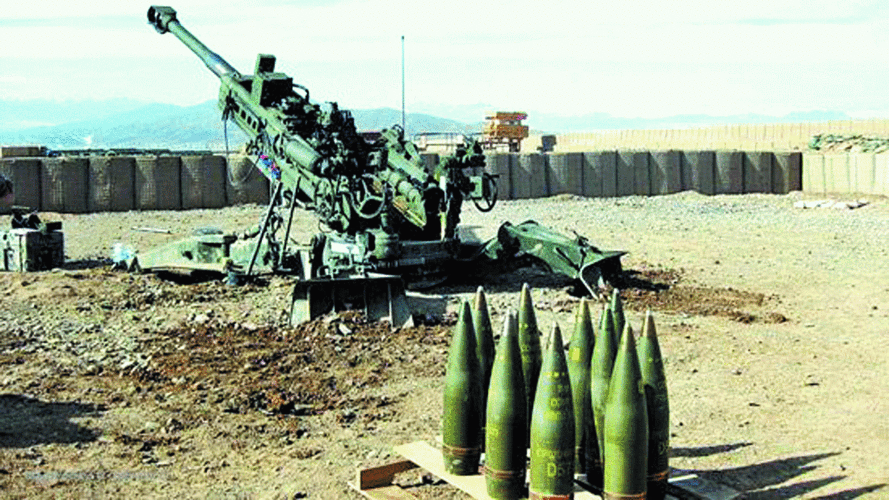 美制m777型榴弹炮.资料图片