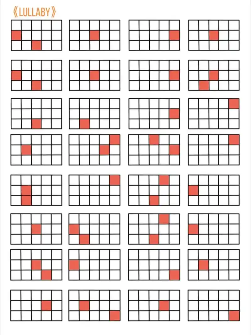 《lullaby》光遇琴谱#光遇格子谱#光遇琴谱 - 抖音