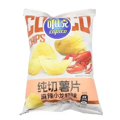 乐辰超市可比克纯切薯片麻辣小龙虾味30g