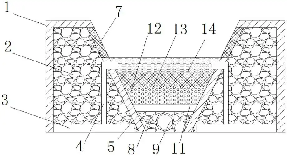 cn213202517u_一种渗滤式生态沟渠