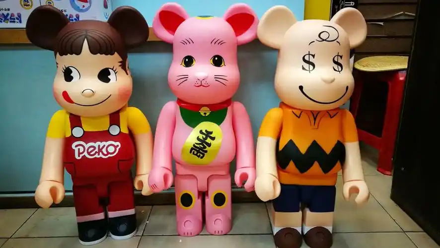 bearbrick招福暴力熊积木熊公仔开运招福招财猫手办模型1000%