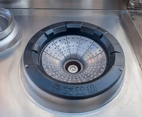 商用燃气灶双灶带尾不锈钢猛火灶煤气爆炒炉饭店炒炉灶台 节能_灶具