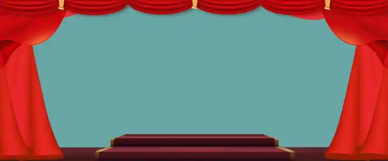 可爱卡通舞台主题画册海报矢量背景素材