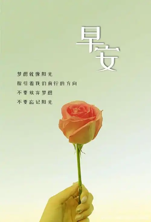 早安图片问候语正能量简短句子,发朋友圈早安的句子