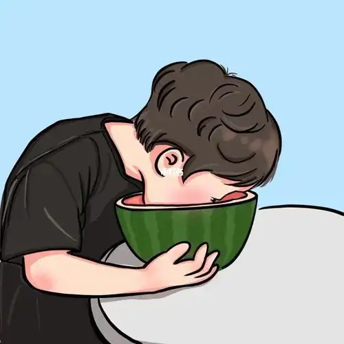 西瓜味的夏天  #吃个西瓜吧 #情侣头像  #吃西瓜头像