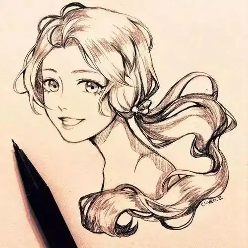 针管笔手绘动漫人物,很赞的针管笔人物写实