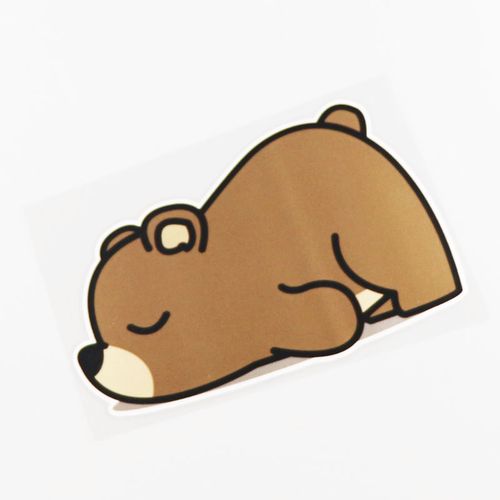 yjzt动物卡通汽车贴纸趴着熊可爱可爱划痕装饰汽车装饰贴