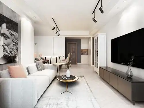 兰州天水路嘉盛园小区-现代简约风格-83平米装修效果图案例