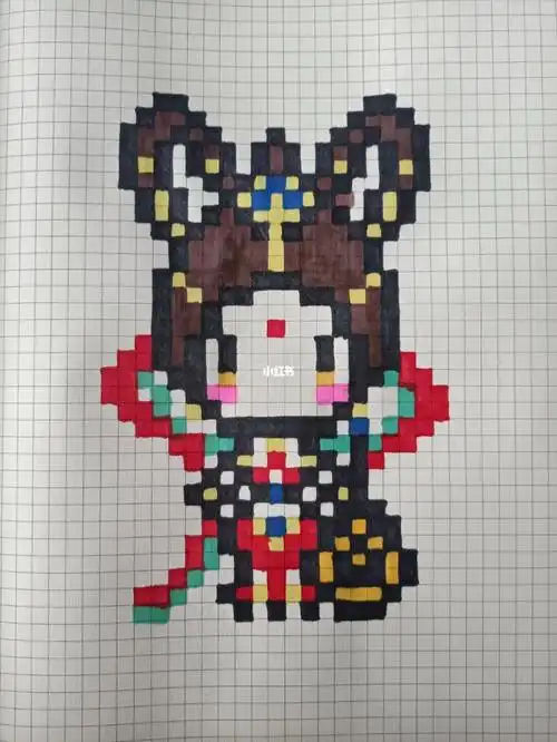 分享像素画73王者荣耀杨玉环73