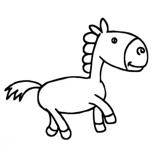 驴子简笔画 驴简笔画