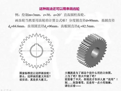 渐开线花键的简化画法(免费)ppt