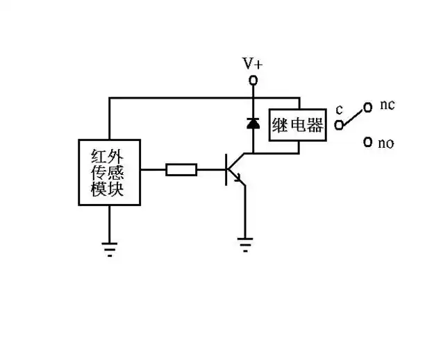 红外传感器模块接到电路来控制照明灯,请问这电路图要怎么画才合理