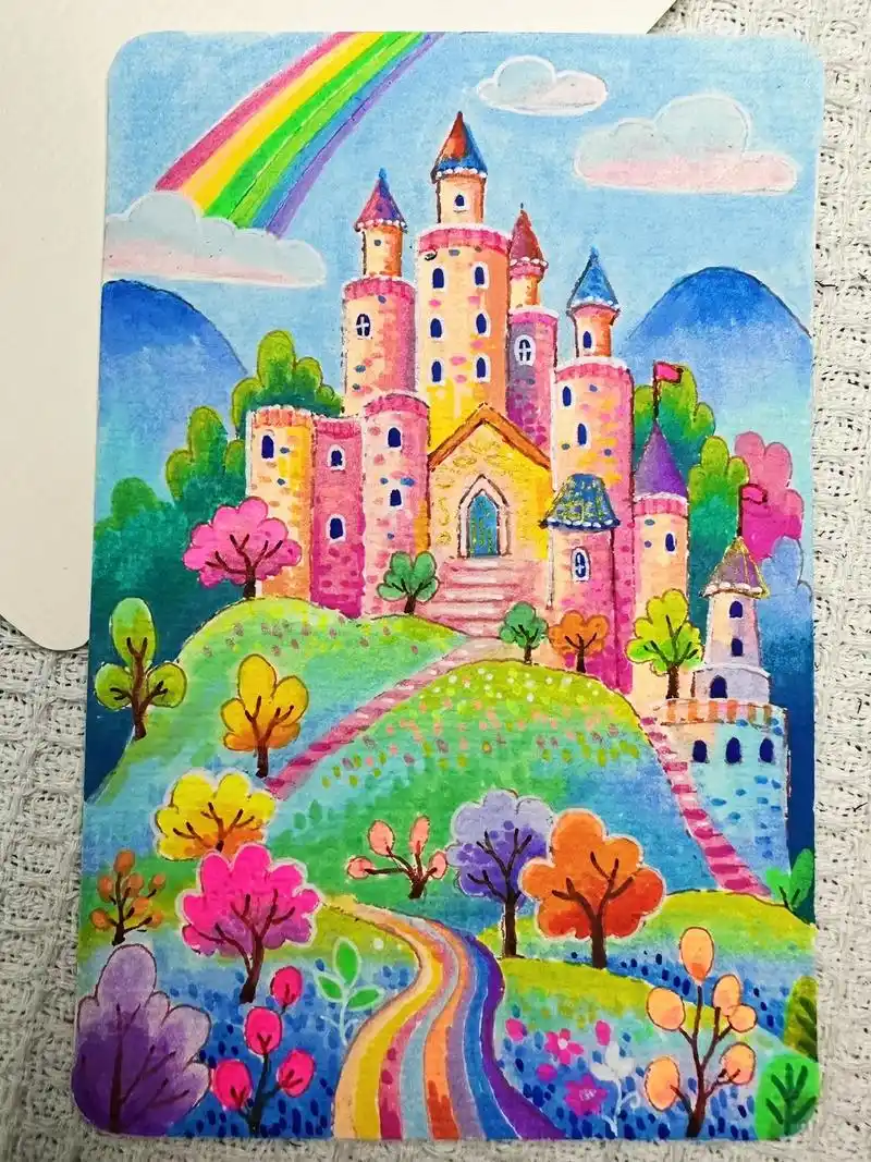 丙烯马克笔|梦幻城堡