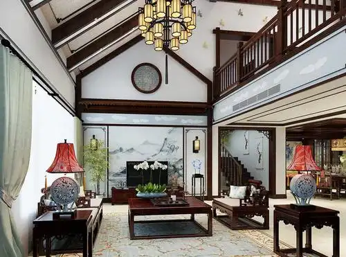 别再把客厅当堂屋了,新时代的乡村别墅堂屋应该这么建!_农村