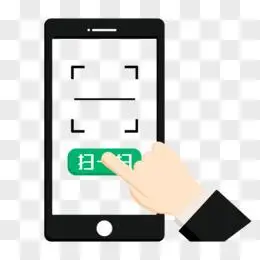 元素pngpsd简约手绘扁平风扫一扫素材pngpsd架子相框png微信框pngpsd