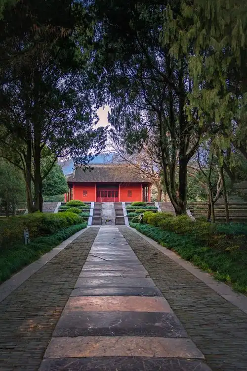 日落前的明孝陵南京