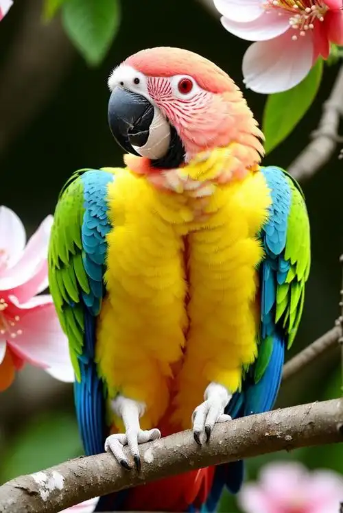 可爱的多姿彩鹦鹉