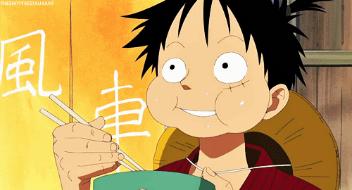 海贼王#吃货路飞动图