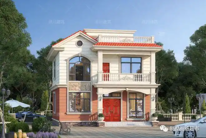 占地90平5套农村小户型别墅户型通透大气造价经济实惠