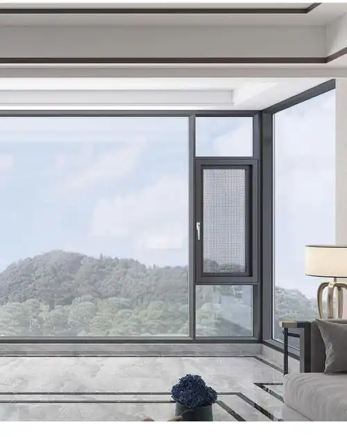 伊盾门窗天空之境窄边断桥窗纱一体外开系统窗