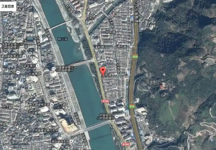 福建九鲤溪卫星地图