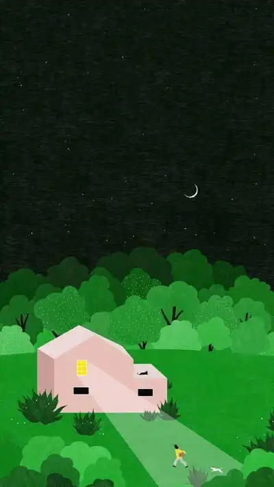 小清新简约插画图片手机壁纸