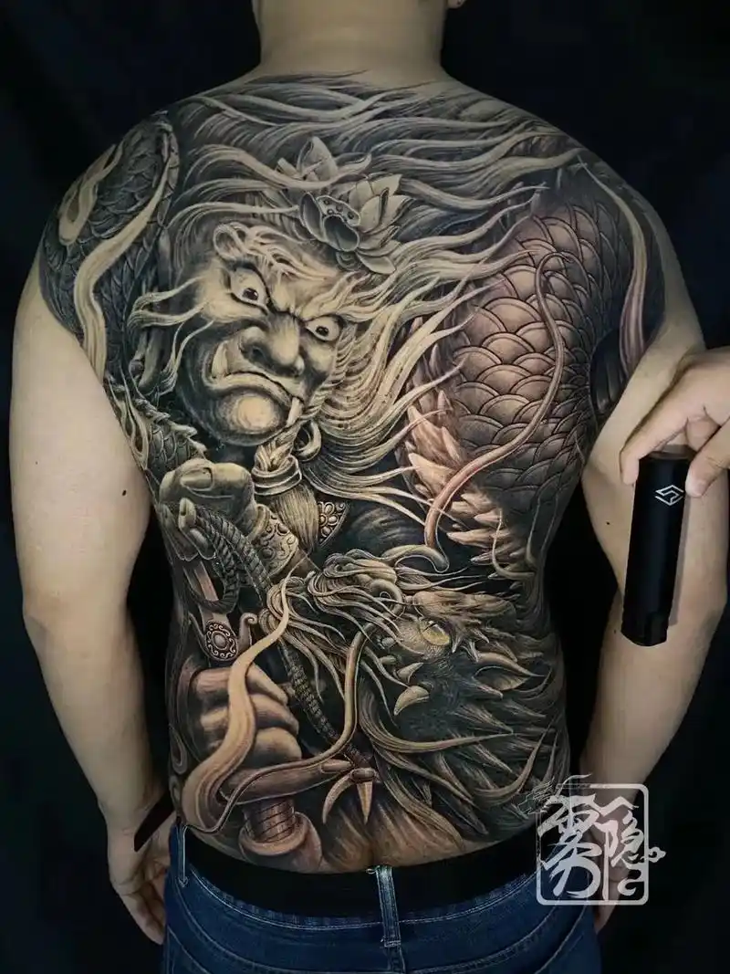 不动明王完结#纹身 #tattoo #满背纹身 #岳阳新刺客 - 抖音