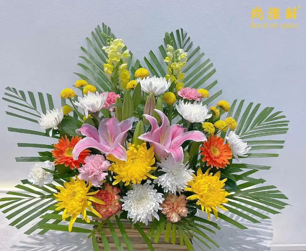 祭祀缅怀扫墓菊花花篮#清明节祭祖 #清明节思念亲 - 抖音