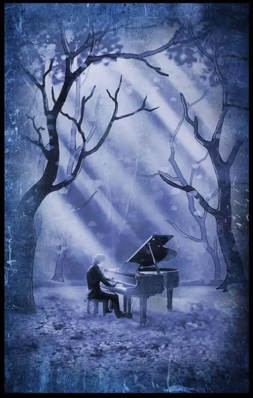 求动漫中的钢琴图