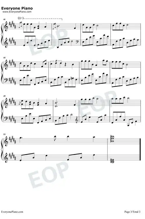 瞬间的永恒 钢琴谱_赵海洋