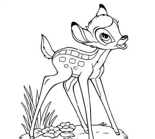 梅花鹿儿童简笔画梅花鹿