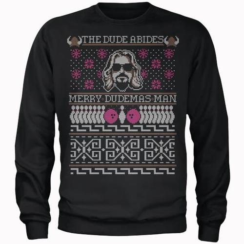 款毛衣|the dude abides merry dudemas man mens christmas sweater