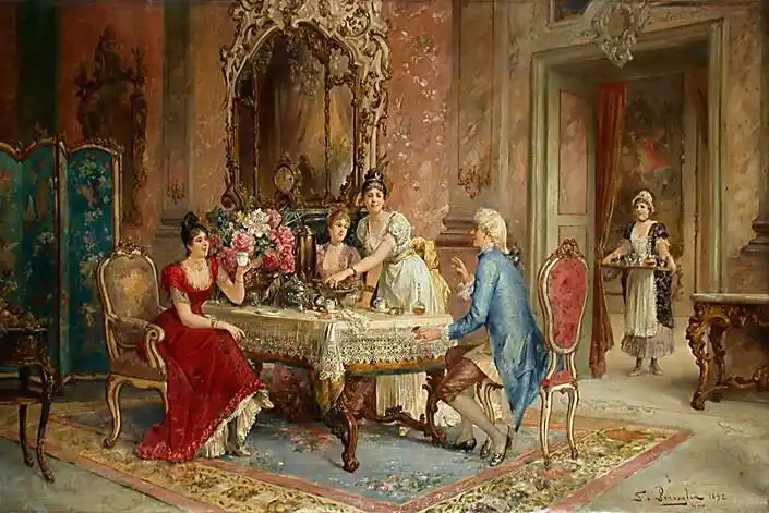 《茶话会》(英文:tea party) 是奥地利艺术家『franz von persoglia』