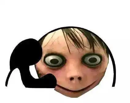 恐怖女孩momo可爱表情包:网恋吗?我网红脸