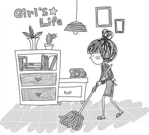 家务简笔画 家务简笔画儿童画