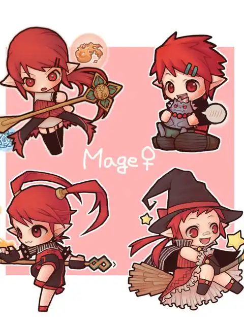 总有触到你萌点的,dnf全职业q版精美同人