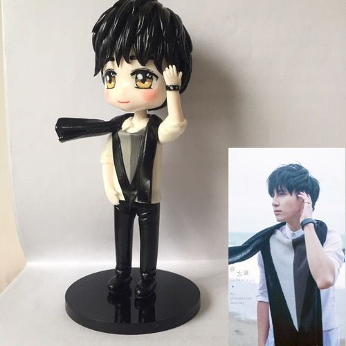 薛之谦diy明星款来图定制真人定做q版超轻粘土人偶树脂土摆件手办