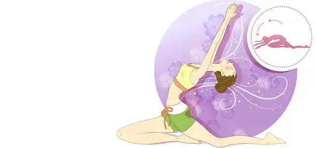 卡通减肥运动女孩