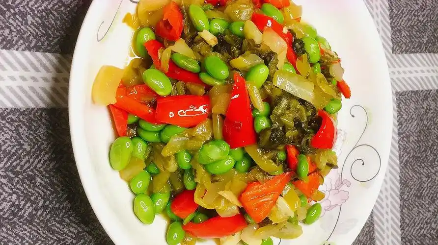 家常咸菜毛豆的做法