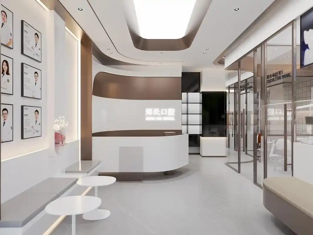 设计效果图案例.项目面积:80平 #口腔吧台装修效果图 #牙 - 抖音