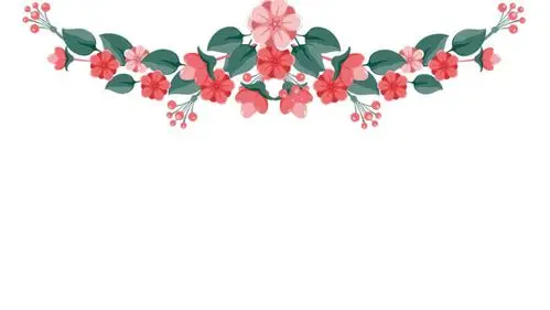 6张清新韩范卡通ppt边框背景图片