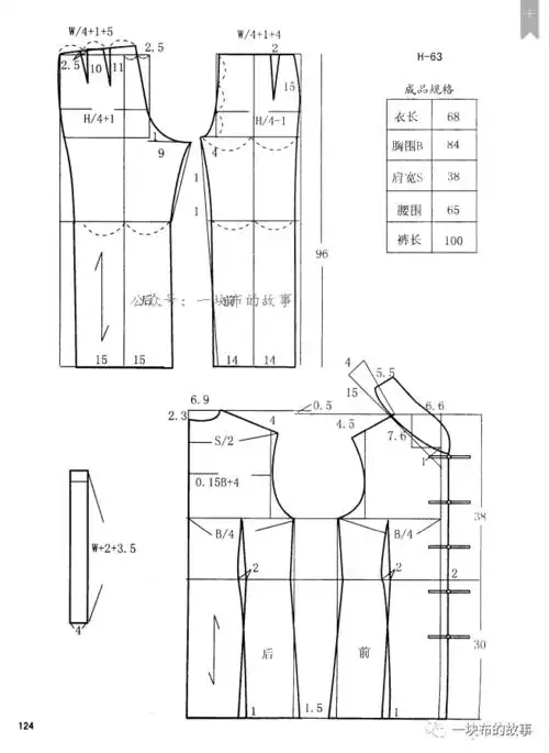 35款中国唐装/旗袍裁剪图!(附:旗袍一字扣)