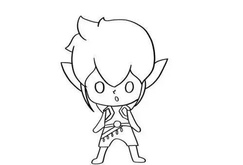 简单又帅水王子简笔画怎么画水王子简笔画绘画步骤