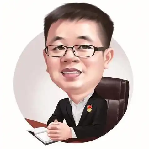 西装革履的男士手绘头像成熟稳重更加自信