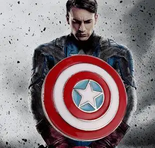 电影饰品美国队长胸针 电影徽章 复仇者联盟 美国队长盾牌 胸针